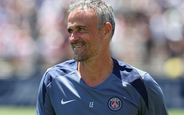 Luis Enrique á hliðarlínunni í gær.