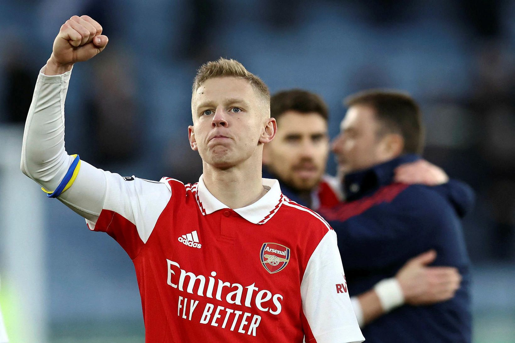 Úkraínumaðurinn Oleksandr Zinchenko verður ekki með Arsenal annað kvöld.