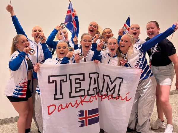 The Icelandic group after winning their awards.