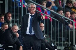 Fernando Santos á Laugardalsvelli á föstudagskvöldið.