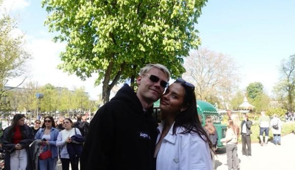 Orri Óskarson og Sylvía eignuðust stúlku