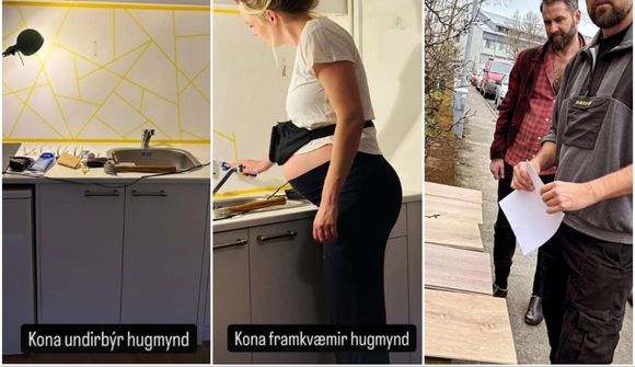 Vala Kristín og Hilmir Snær á fullu í hreiðurgerð