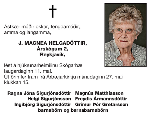 J. Magnea Helgadóttir,