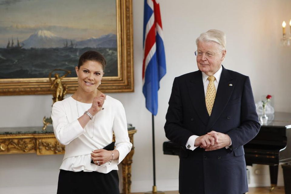 Vikt­oría krón­prins­essa Svíþjóðar og Ólafur Ragnar Grímsson, forseti Íslands