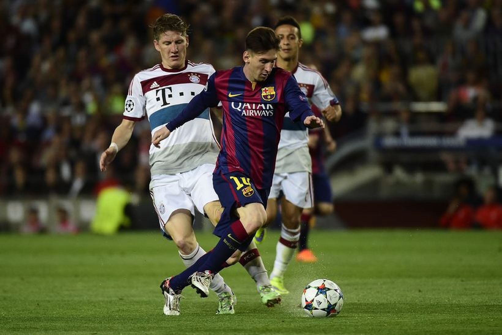 Lionel Messi í leiknum í kvöld.
