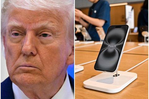 Donald Trump Bandaríkjaforseti gerir þá kröfu að IPhone-símar séu framleiddir í Bandaríkjunum.