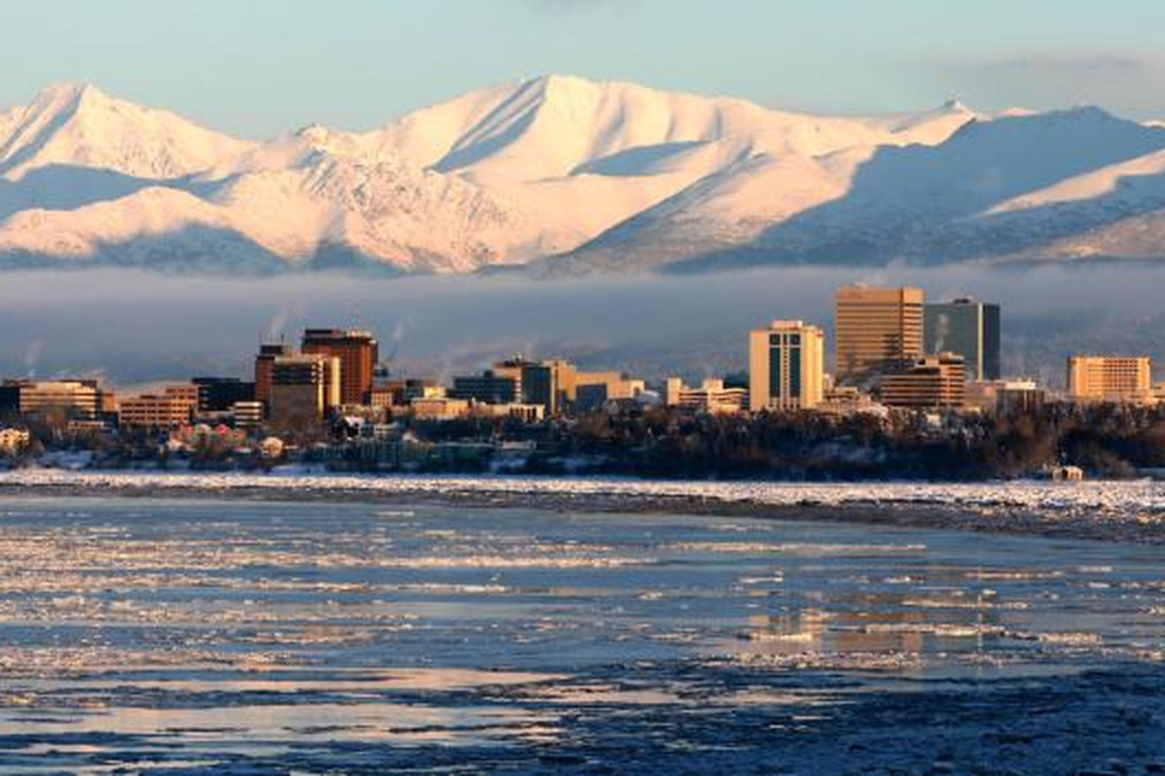 Anchorage, stærsta borg Alaska.