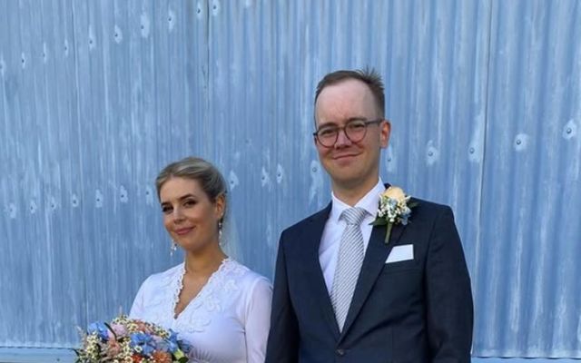 Kristín Dóra og Bjarki gengu í hjónaband þann 12. ágúst 2023.