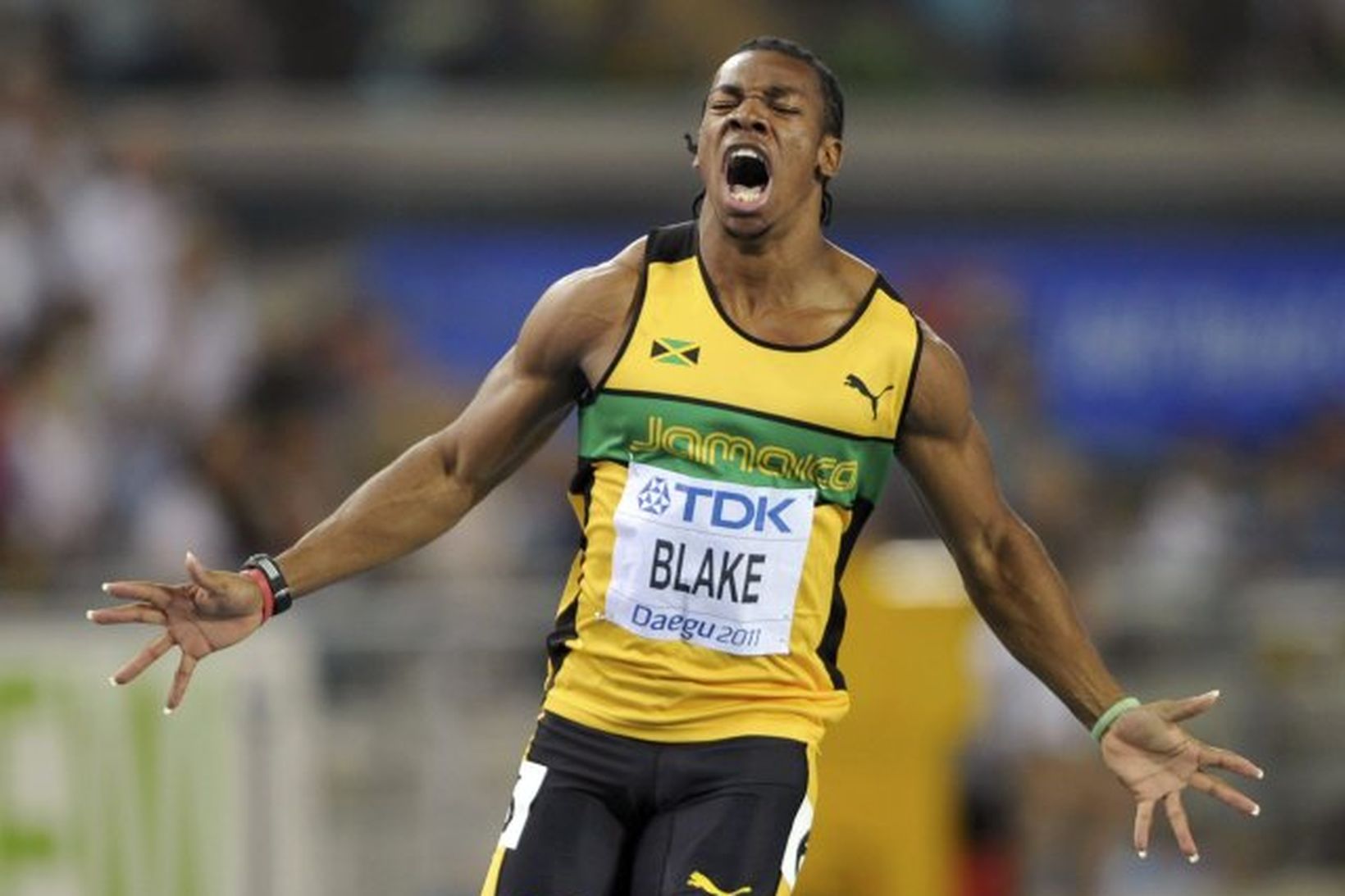 Yohan Blake er kominn á fleygiferð á ný.