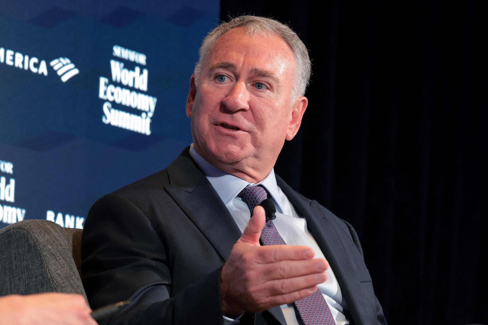 Ken Griffin, forstjóri fjárfestingarfélagsins Citadel á Semafor ráðstefnunni.