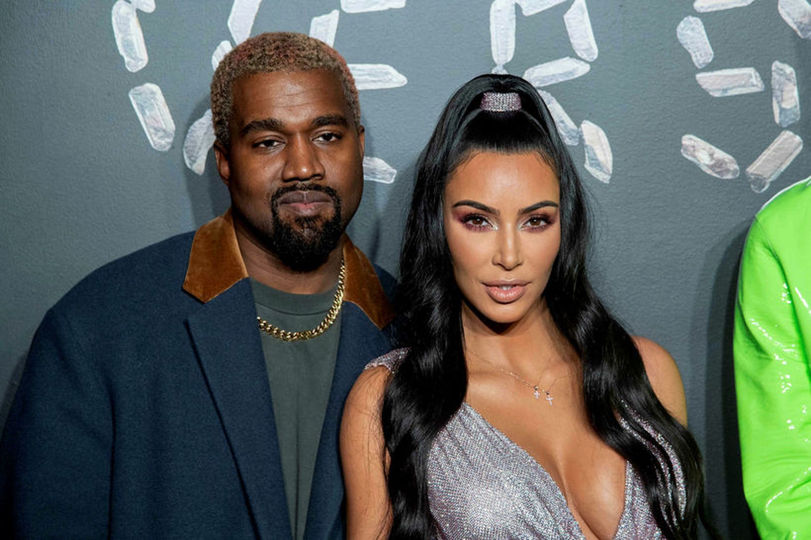 Kanye West og eiginkona hans, Kim Kardashian.