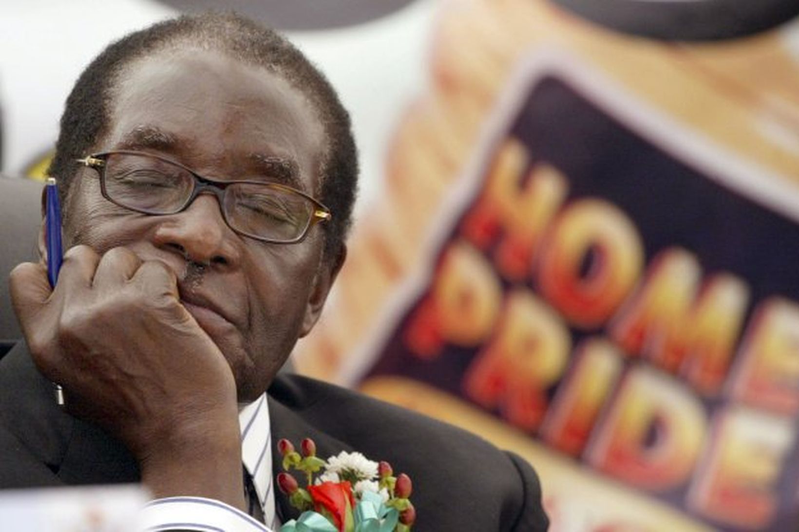 Robert Mugabe, forseti Simbabve.