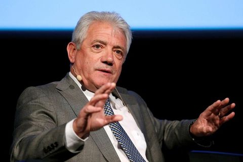Kevin Keegan in Reykjavik yesterday.