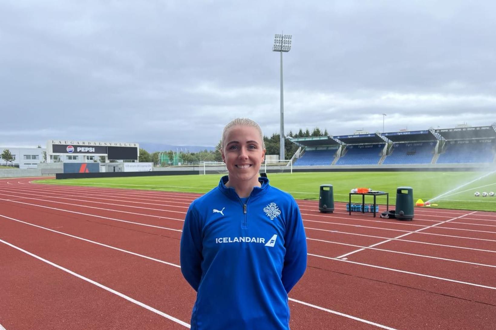 Guðrún Arnardóttir spilar hennar 40. landsleik á föstudaginn.
