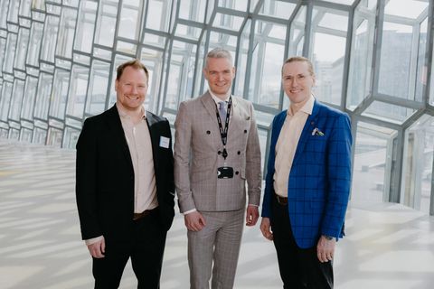 Frá vinstri: David Jacoby, Anton Már Egilsson og Mikko Hyppönen.