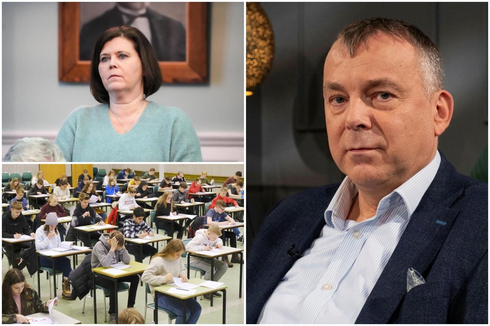 Jón Pétur Zimsen ræddi við mbl.is um málflutning menntamálaráðherrans í …