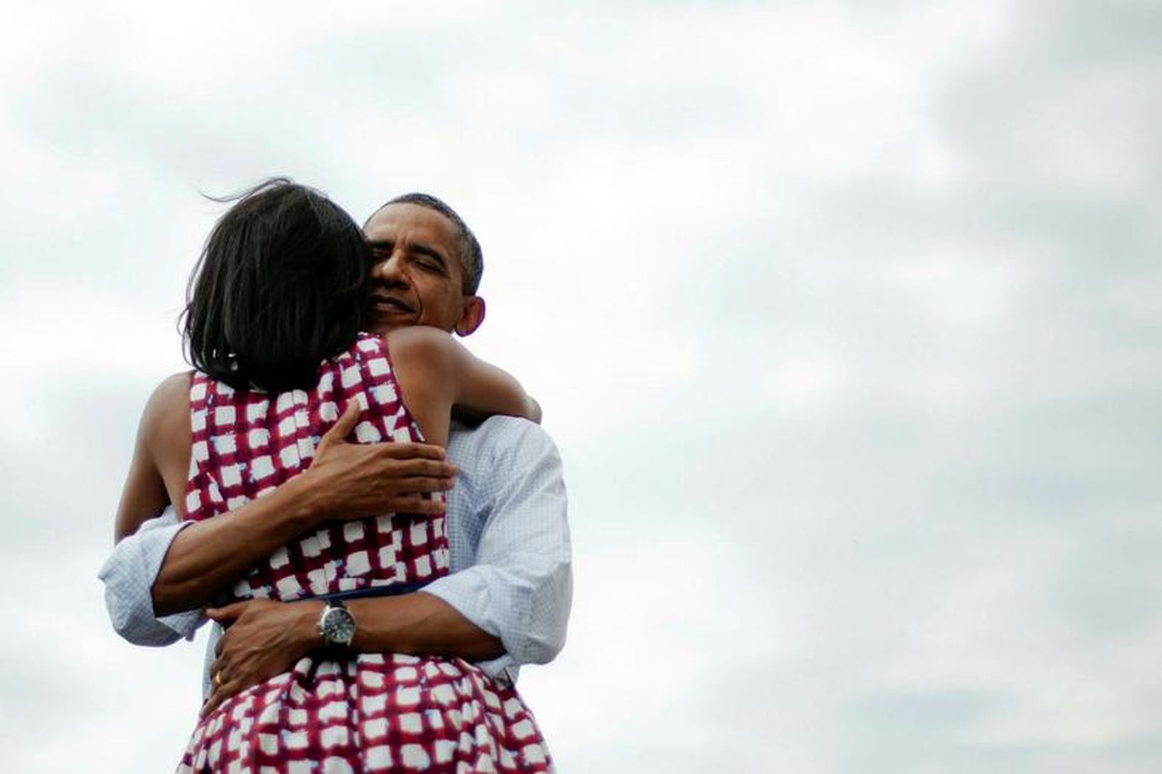 Brack obama gaf Michelle Obama blóm í afmælisgjöf.