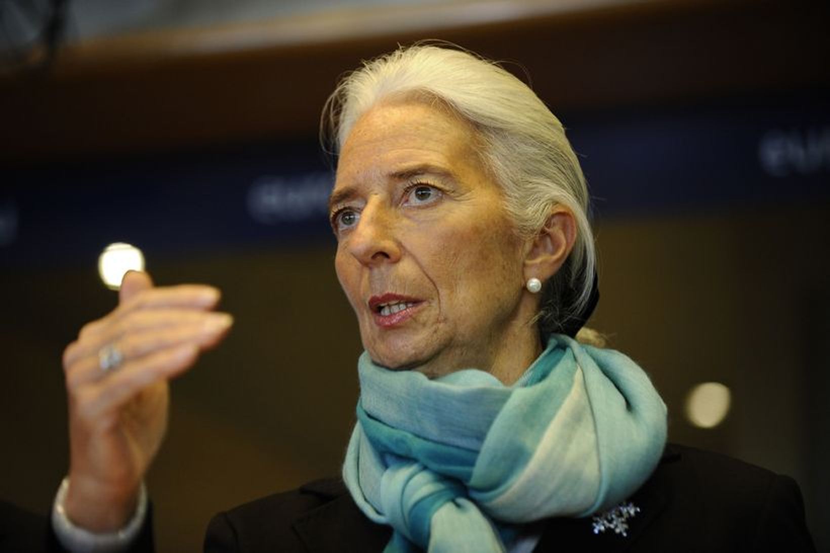 Christine Lagarde, framkvæmdastjóra Alþjóðagjaldeyrissjóðsins.