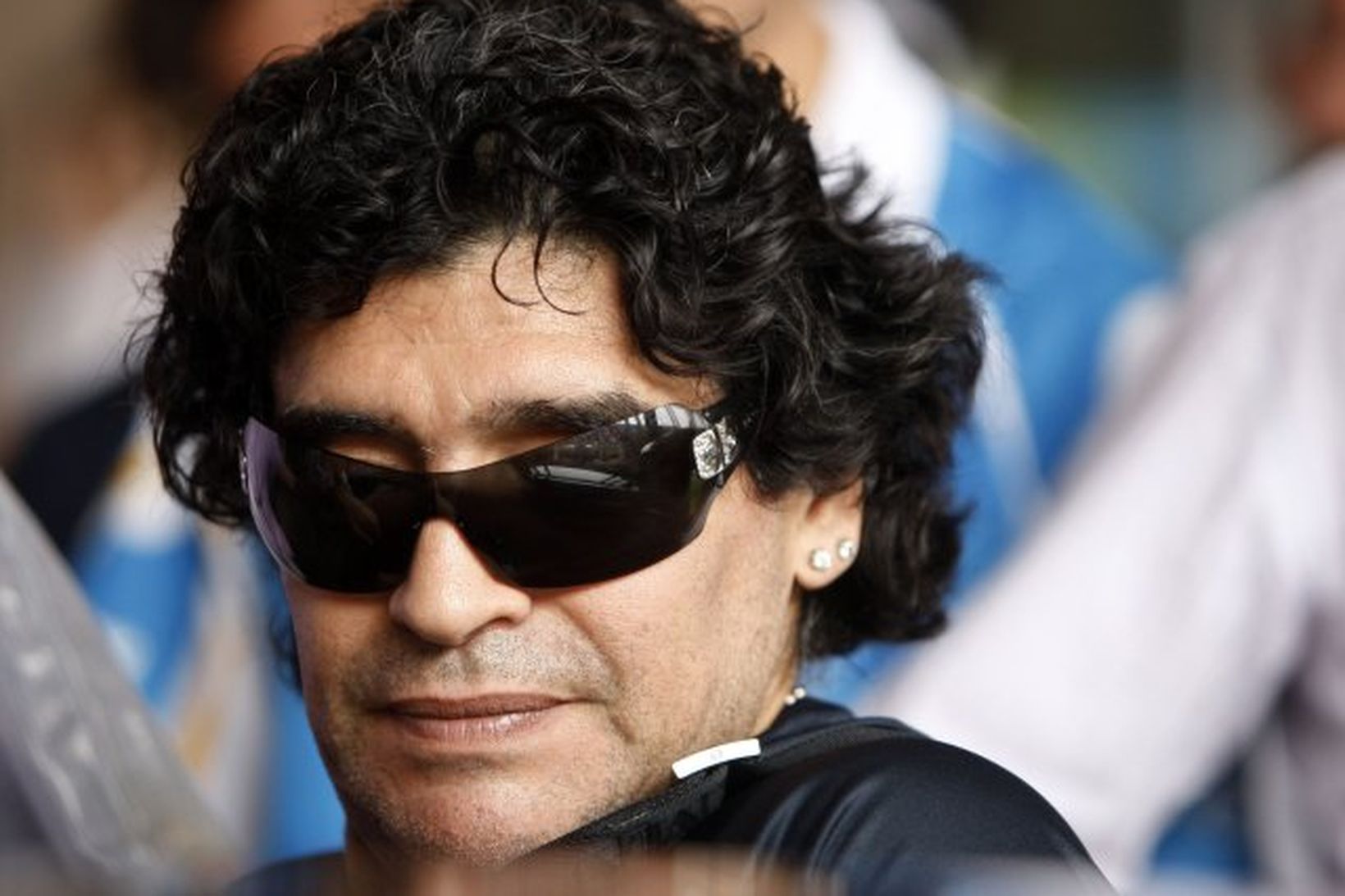 Diego Maradona hefur fylgst með ólympíuleikunum í Peking.
