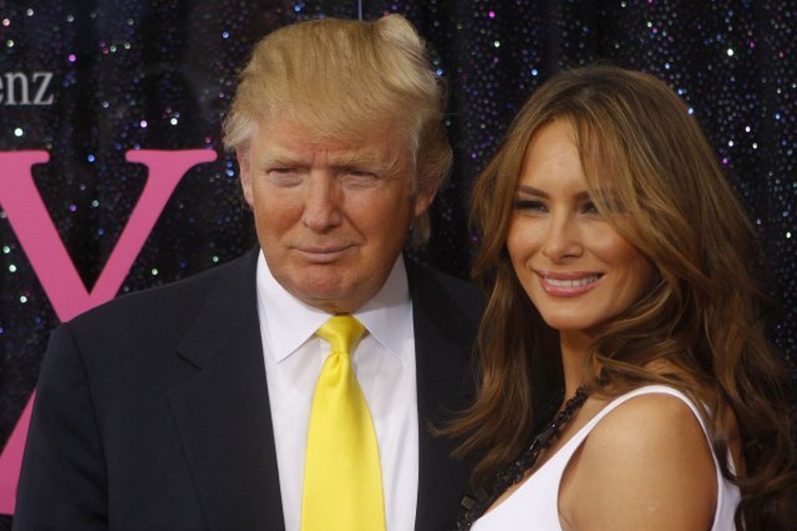 Donald Trump og eiginkona hans, Melania.