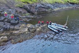 Shortly after Sigurvin reached the fjord, the hikers were spotted.