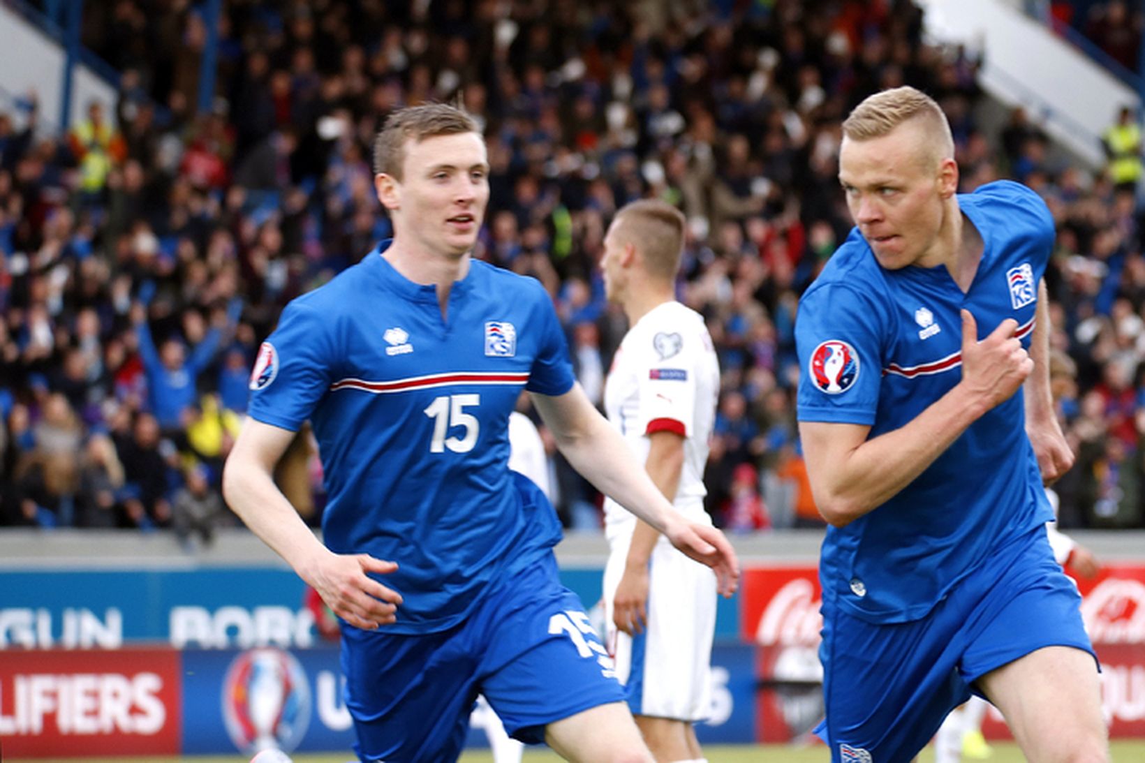 Jón Daði Böðvarsson og Kolbeinn Sigþórsson