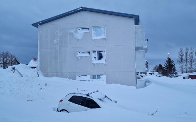 Það gæti snjóað hressilega í Neskaupstað þegar líður á daginn. Mynd úr safni.