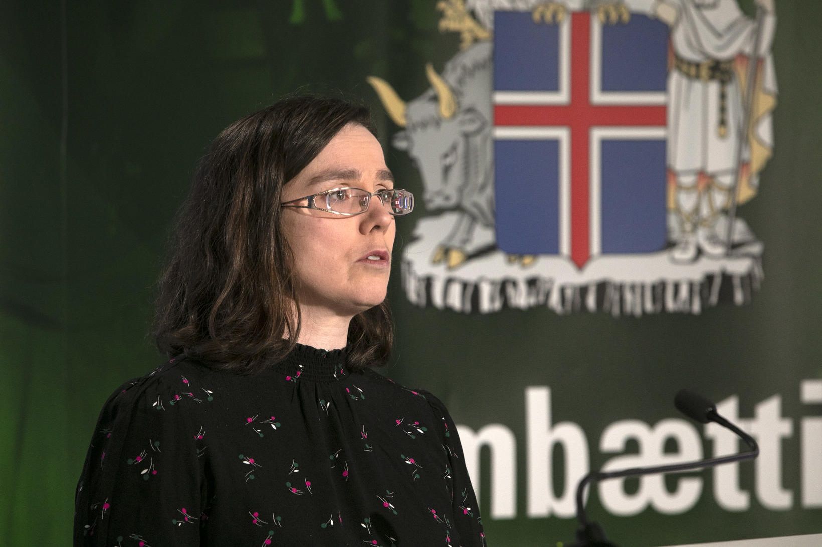 Kamilla Sig­ríður Jós­efs­dótt­ir á fundi almannavarna.