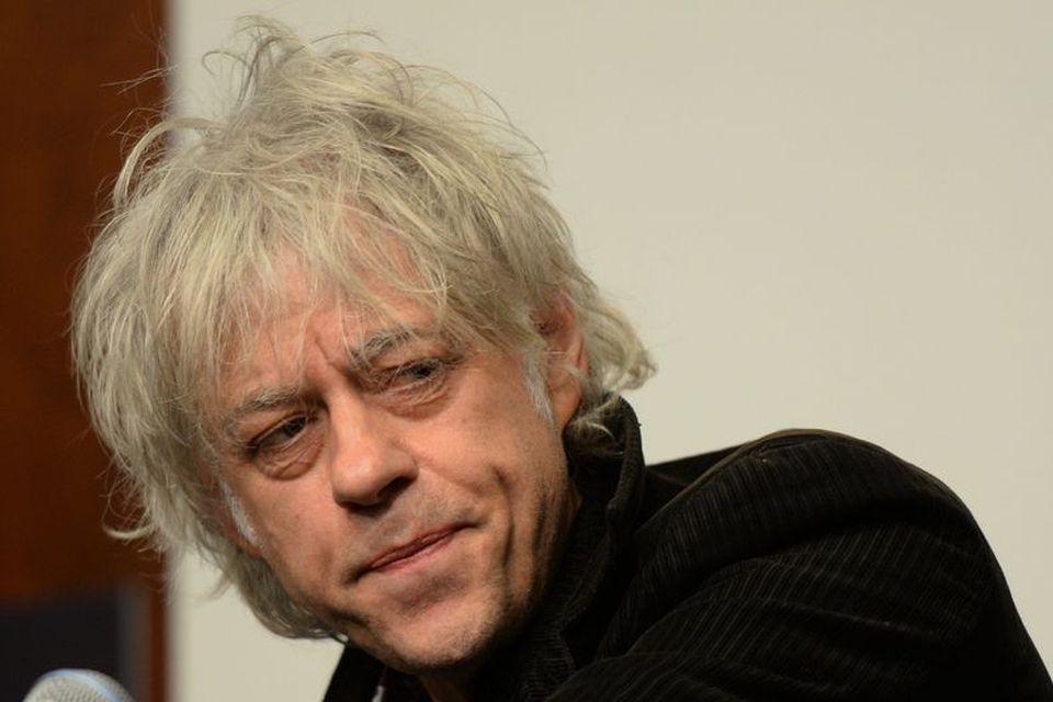 Bob Geldof var að sjálfsögðu á tónleikunum