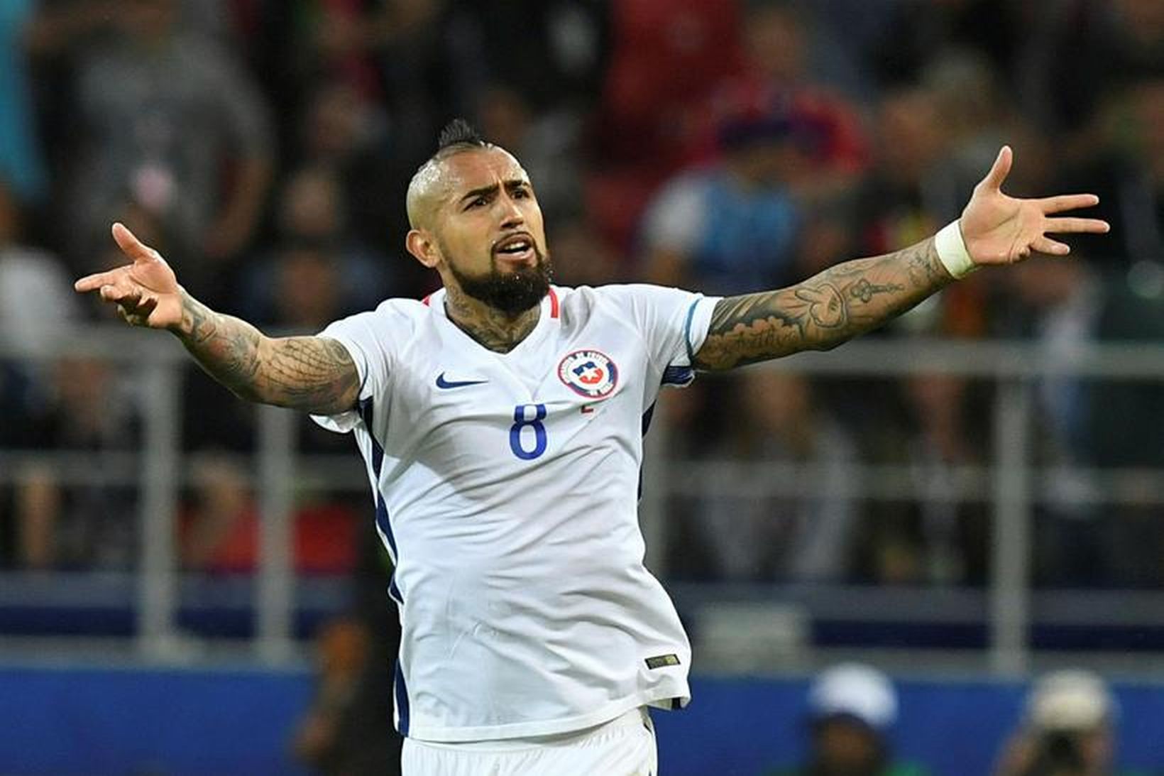 Arturo Vidal í leik með landsliði Síle.