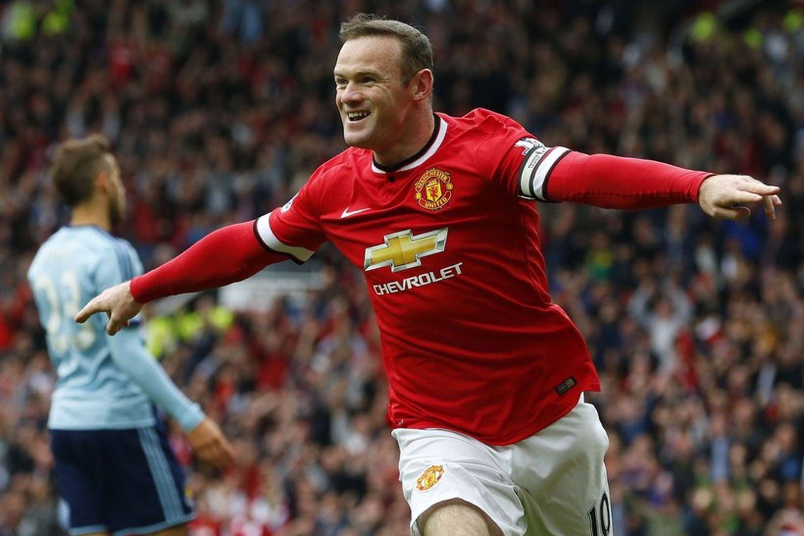 Wayne Rooney fyrirliði Manchester United.