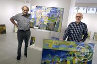 Bárður Jákupsson og Zacharias Heinesen í Gallerí Fold