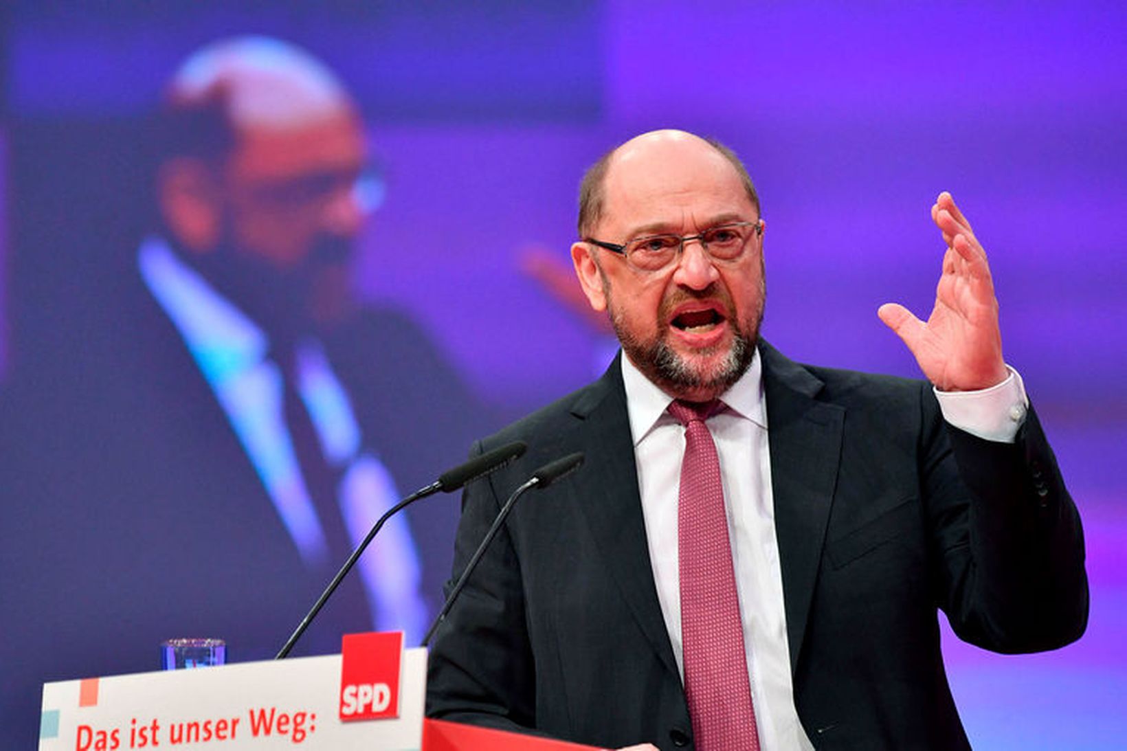 Martin Schulz, leiðtogi þýskra jafnaðarmanna.