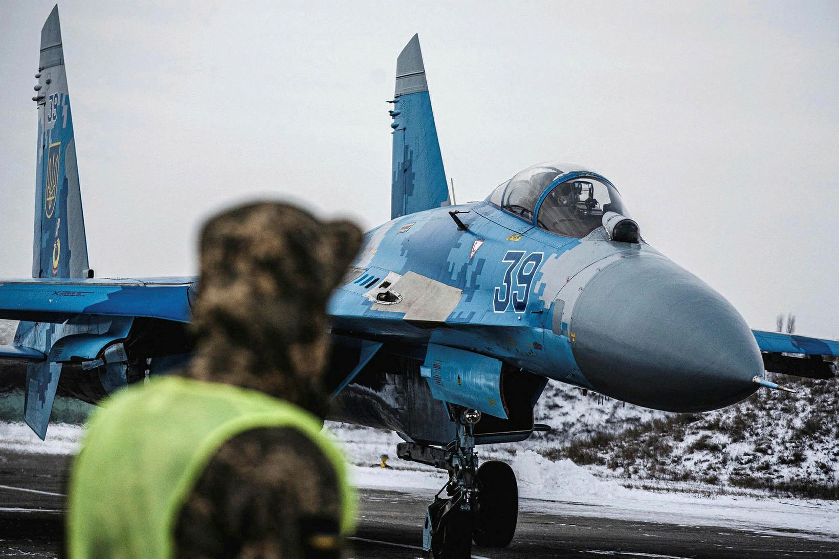 Sukhoi Su-27 orrustuþota úkraínska flughersins.