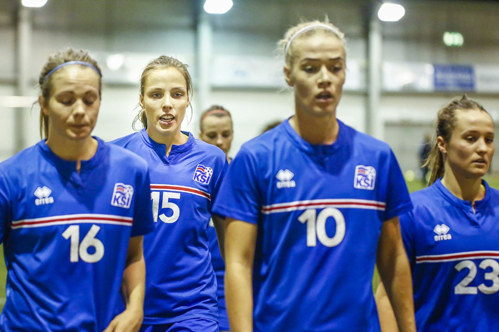 Harpa Þorsteinsdóttir, Anna Björk Kristjánsdóttir, Dagný Brynjarsdóttir og Fanndís Friðriksdóttir.