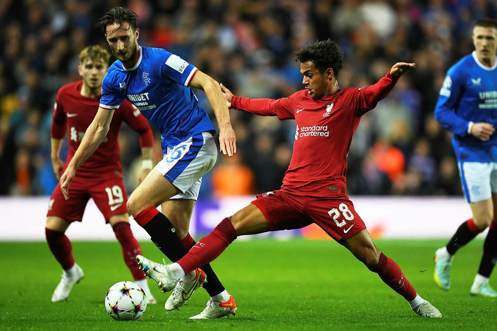 Fábio Carvalho í leik með Liverpool á síðustu leiktíð.