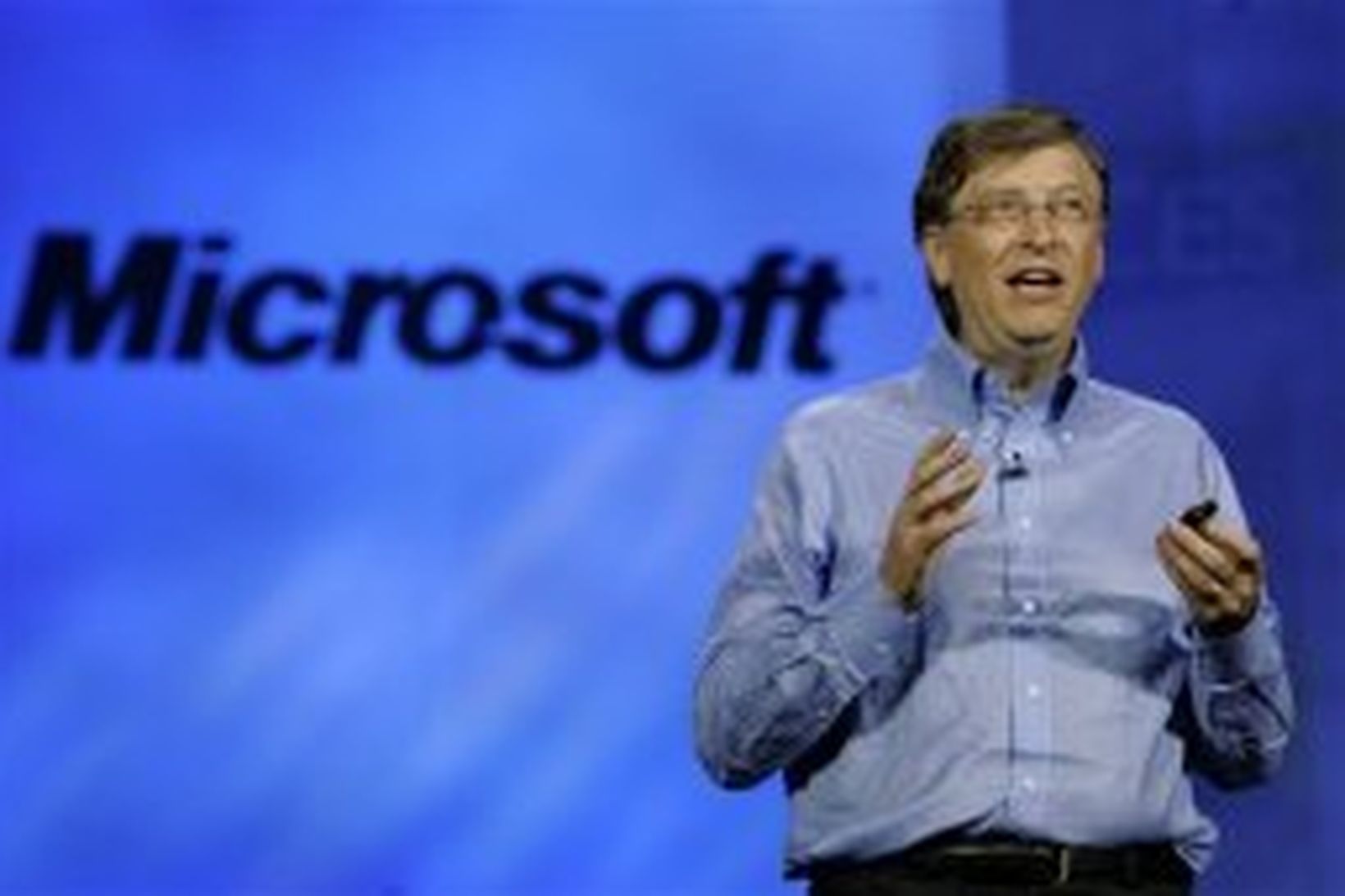 Bill Gates, stjórnarformaður Mircosoft, á tæknisýningunni í Las Vegas.