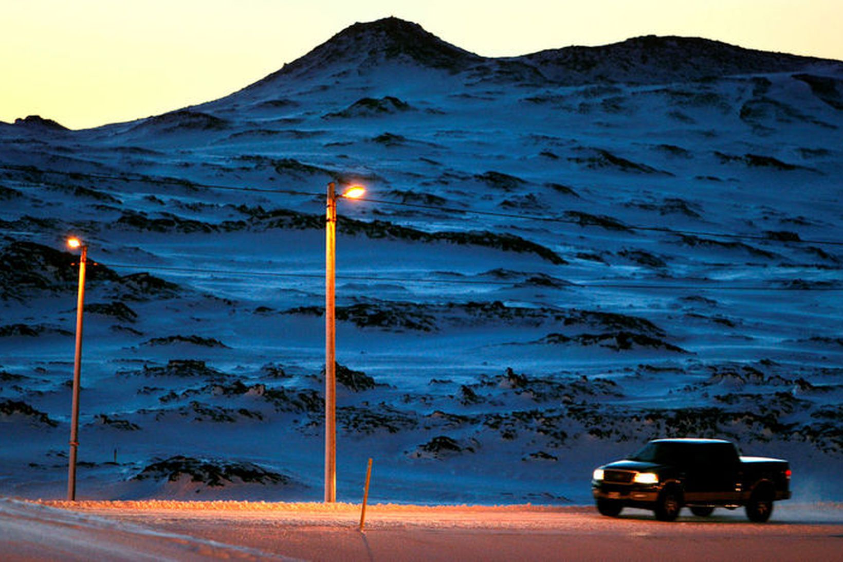 Það er vetrarfærð víða um land. Myndin er úr safni.