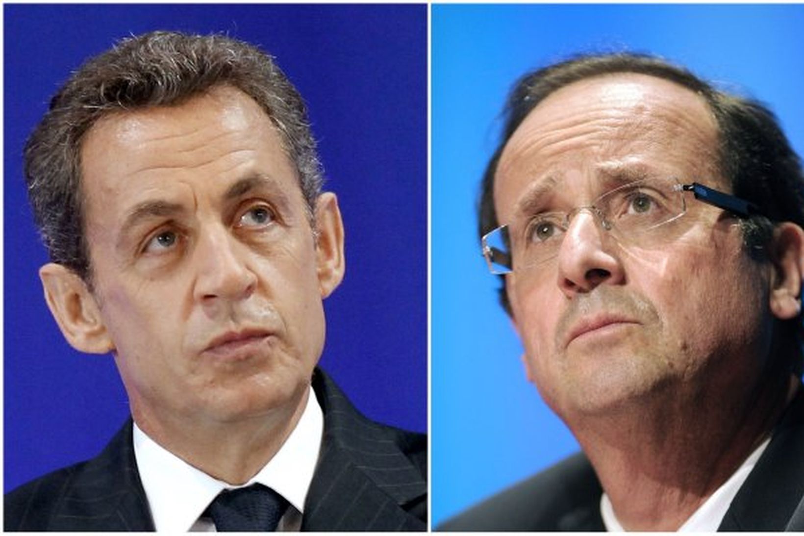 Nicolas Sarkozy og François Hollande.