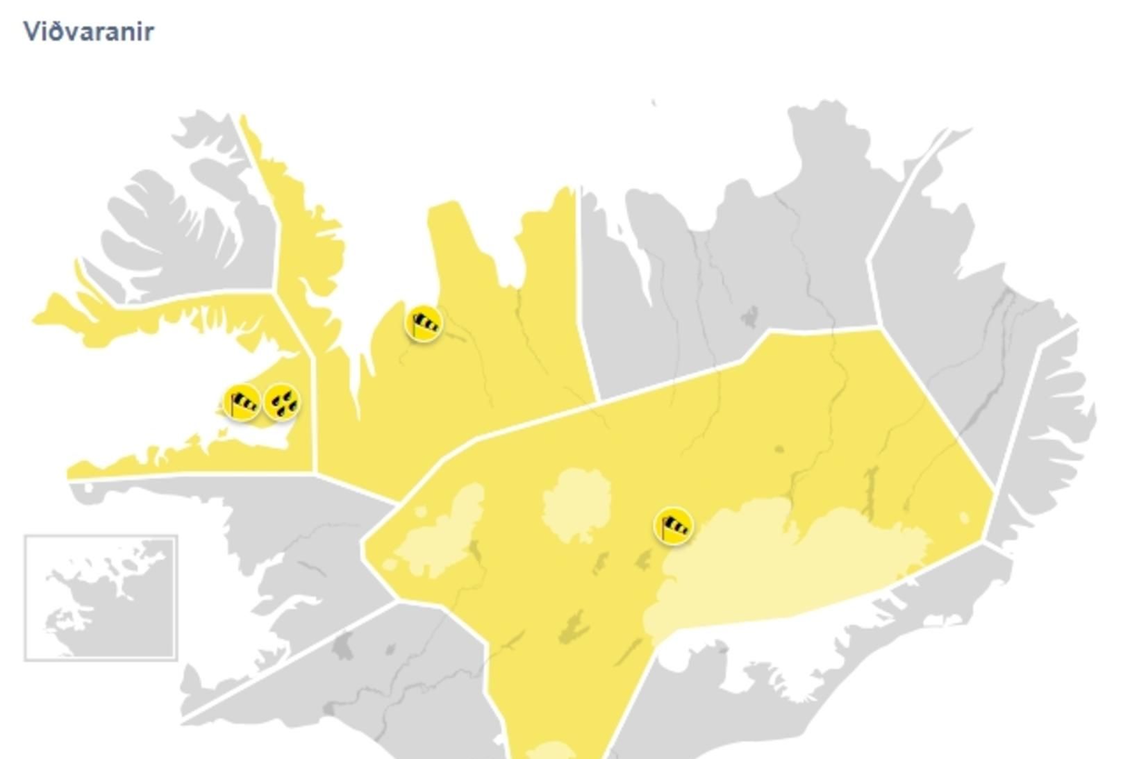 Það verður víða hvasst á landinu í dag og mikil …