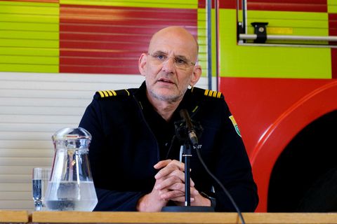 Jón Viðar Matthíasson slökkviliðsstjóri.