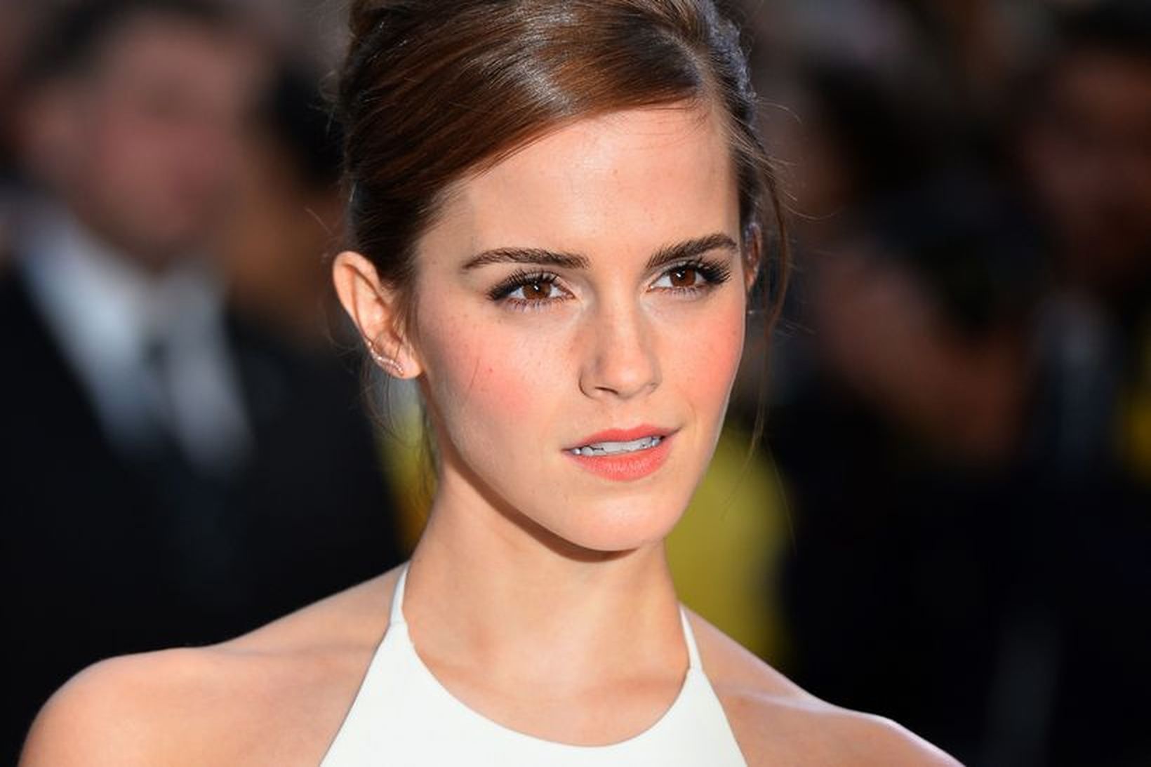Breska leikkonan Emma Watson hefur verið áberandi í umræðunni um …