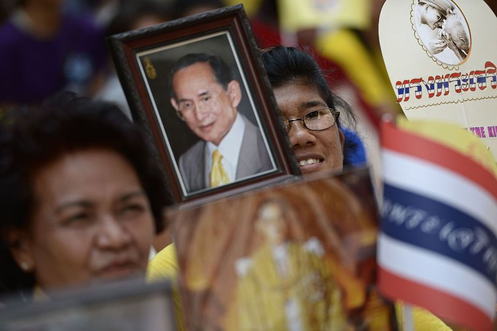 Mynd af konungi Taílands Bhumibol Adulyadej