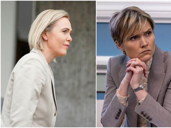 Guðrún Hafsteinsdóttir, chair of the Independence Party, and Kristrún Frostadóttir, chair of the Social Democratic Alliance and the Prime Minister of Iceland.