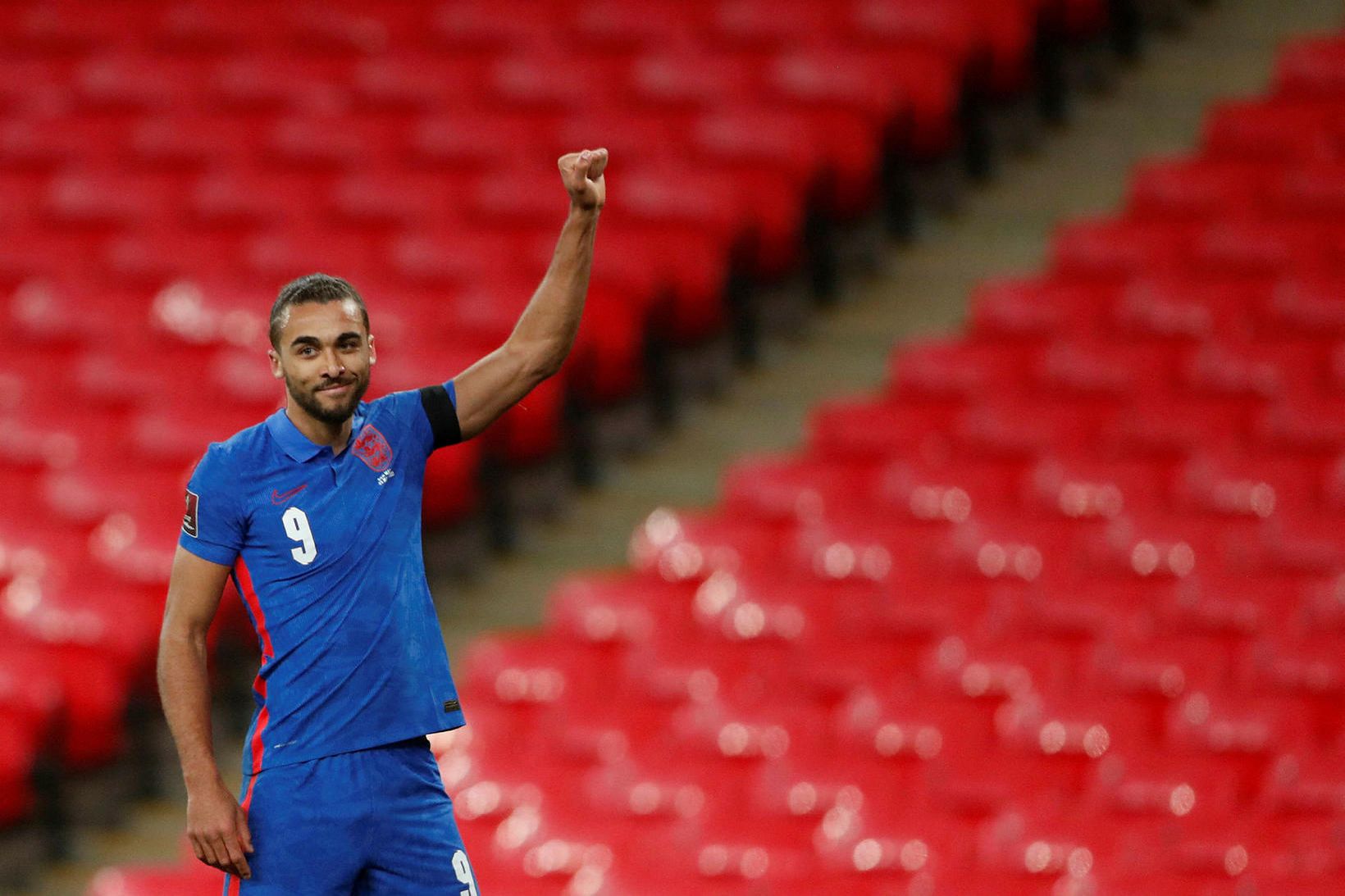 Dominic Calvert-Lewin fór mikinn fyrir enska landsliðið í kvöld.