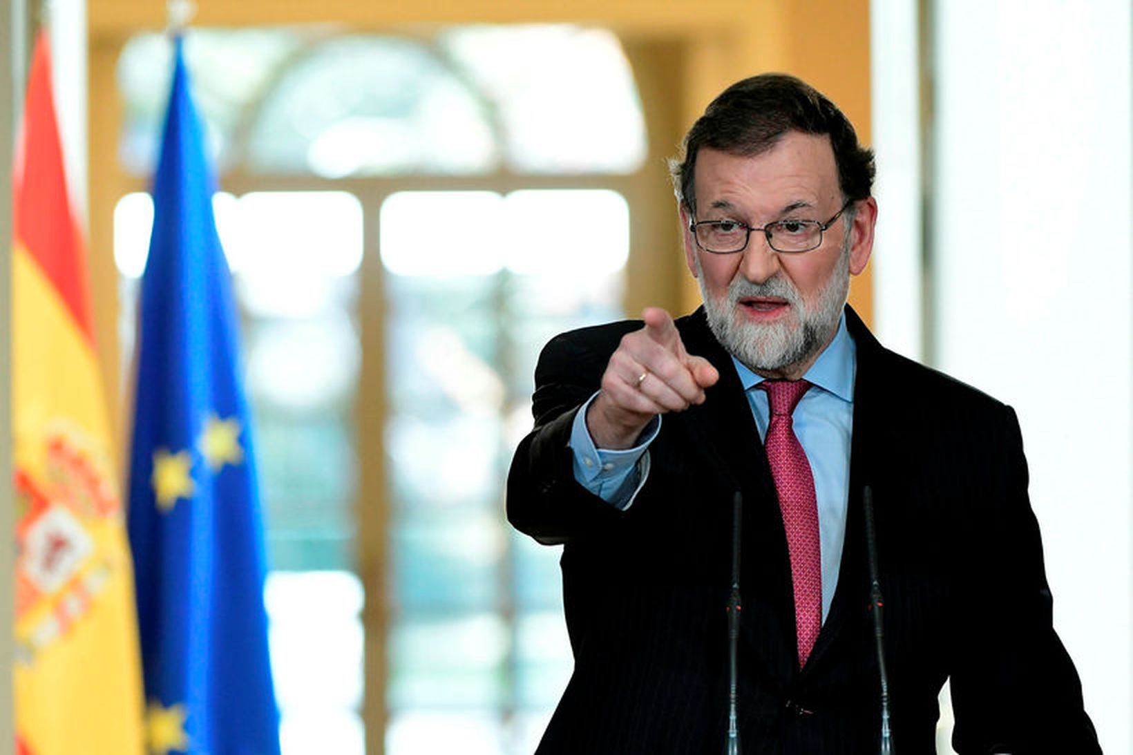 Mariano Rajoy, forsætisráðherra Spánar, vill ekki heyra á það minnst …