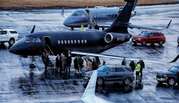 Herflugvélar lentar á Reykjavíkurflugvelli