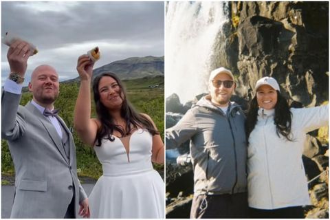 Viktor Már Snorrason og Kaya Sue giftu sig síðustu helgi.