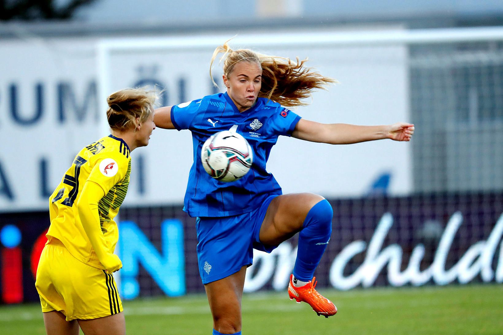 Glódís Perla Viggósdóttir lék í vörn Bayern í kvöld.