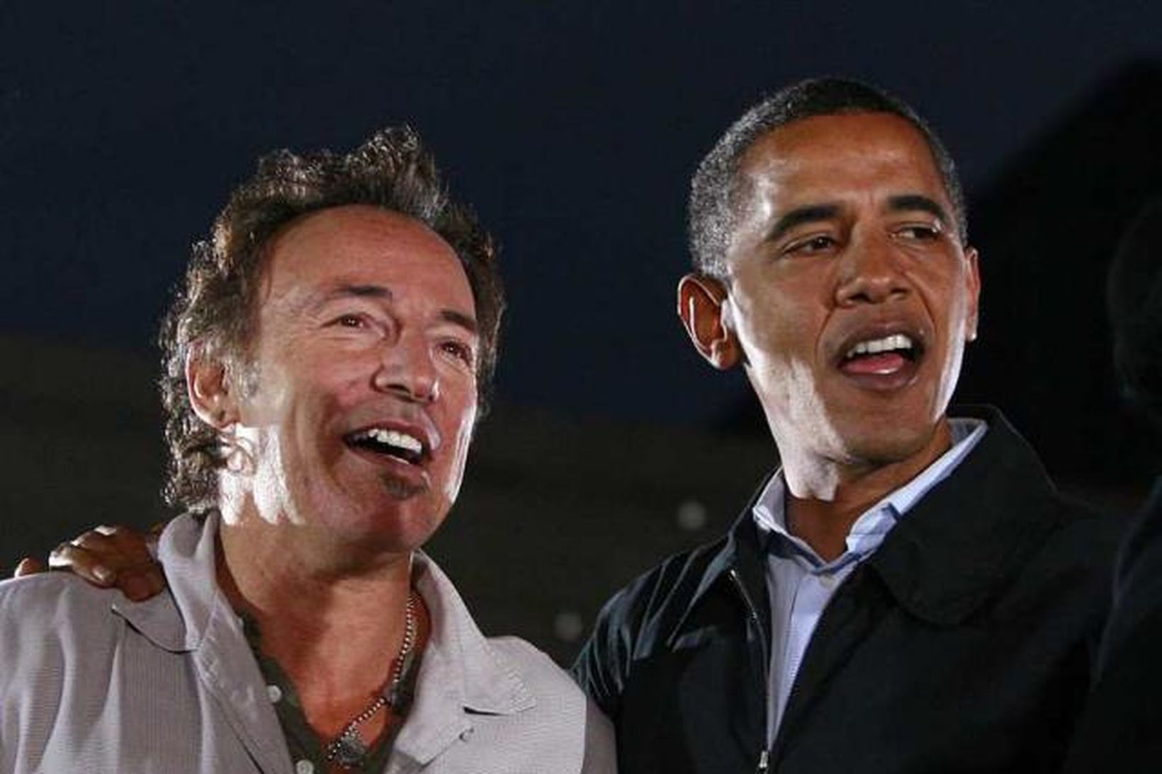 Bruce Springsteen ásamt Barack Obama